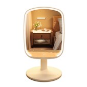 化妆镜带灯台式 女生宿舍桌面补光小镜子卧室梳妆台led台式 梳妆镜