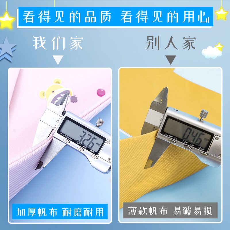小学生男生女生手提袋拎书袋卡通可爱大容量帆布牛津布袋子儿童防图片