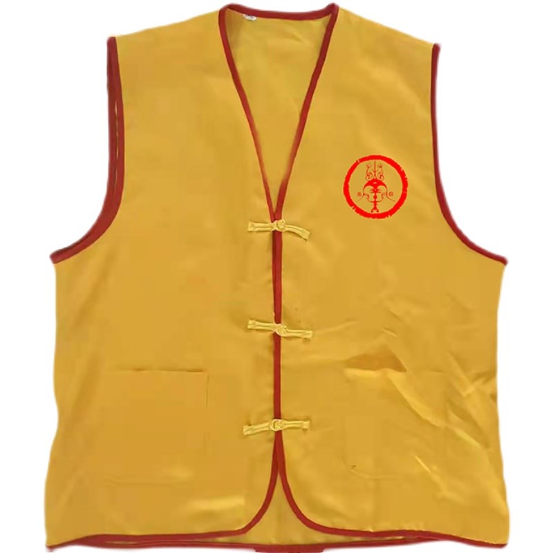 妈祖马甲定制寺庙道观庙会宗祠祭祀服义工进香服黄色马夹定做印字