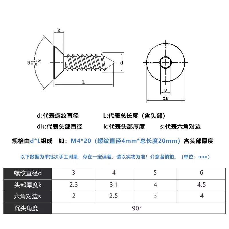 加硬快丝螺丝黑色沉头快攻自攻螺钉平头十字木螺丝快牙粗牙干壁钉