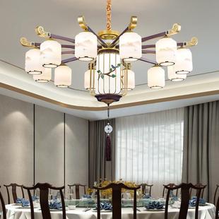 新式 644饭包店间餐厅灯中国风禅意客厅茶室酒店大中厅餐饮包吊厢