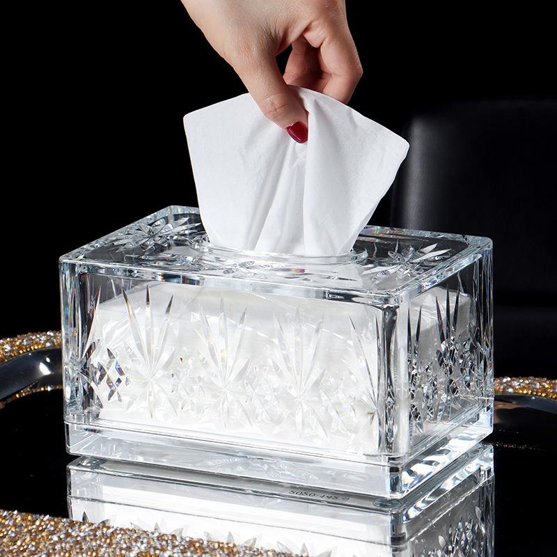 客厅纸巾高亚现代风格艺术档创意设计感轻奢盒餐厅茶几克力收纳盒