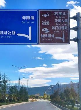 交257通杆家单悬臂交通杆路F型杆道厂指示反杆光指示牌立杆立柱