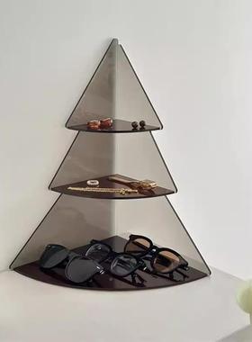 33107面桌转亚克力展示架角梳妆亚克力置物架摆件阶梯展示架玄台