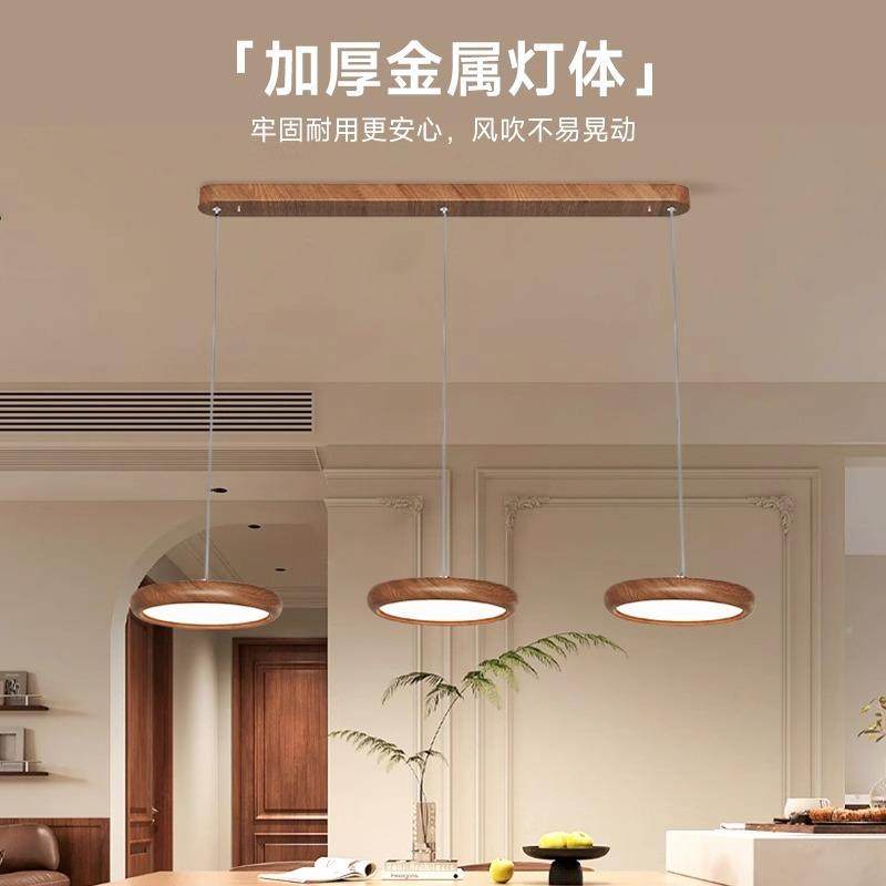 全光谱复古吊灯胡围木色餐厅灯中古风氛感餐桌桃头饭厅吧90551台,家装灯饰光源,智能吊灯,淘宝优惠券,粉丝福利购,淘宝优惠卷