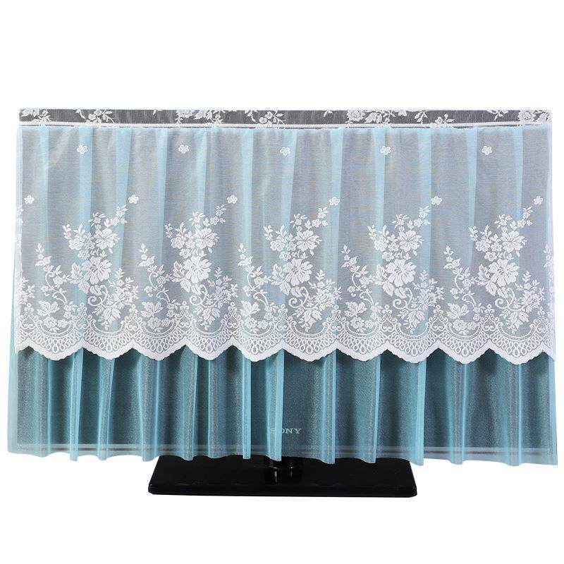 液机晶电视视罩防尘罩蕾丝电sws202105套开机不取5寸65挂式曲面台