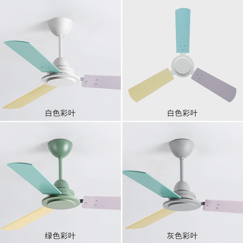 HJ餐厅396客厅变频电风扇卧童装马吊卡龙吊风扇室儿遥童房大风力
