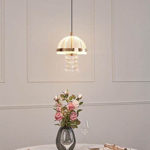 北欧现简约轻奢餐吧台吊代灯卧床室头可升降542背景厅墙小吊灯