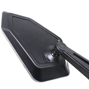 S助H-64摩SH-604托车配件后视镜反光镜车倒镜凸面镜黑色电动车辅0