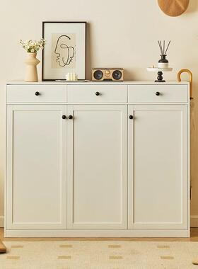 钢制简厅约鞋柜入户关收纳家柜阳台鞋架用铁艺抽屉柜客餐玄餐XSY