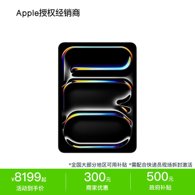 【政府补贴】Apple/苹果 11 英寸 iPad Pro 正品保障 现货速发 2025款