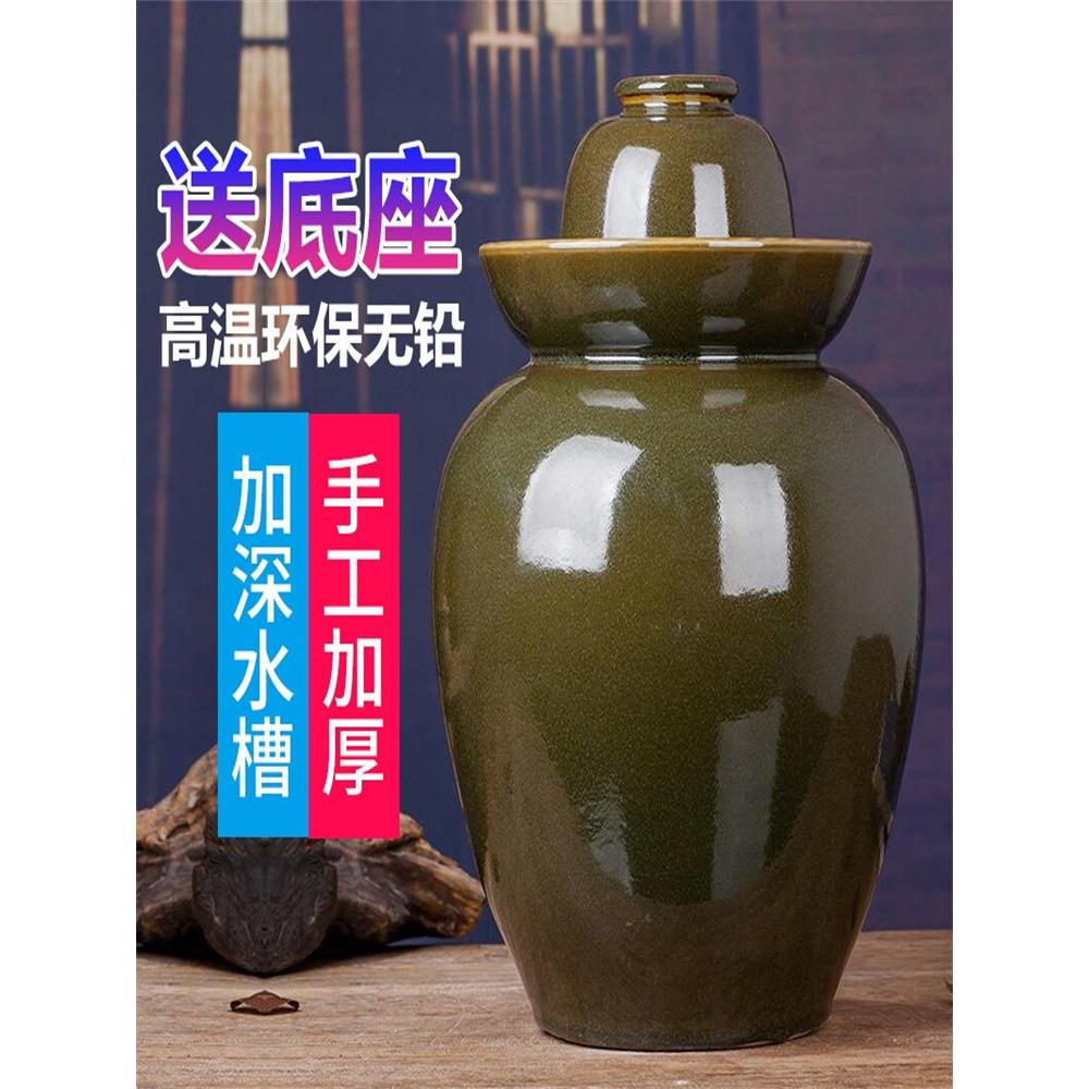 泡菜罐陶瓷景德镇泡菜罐加厚家用环保陶瓷泡菜食品无铅泡菜罐