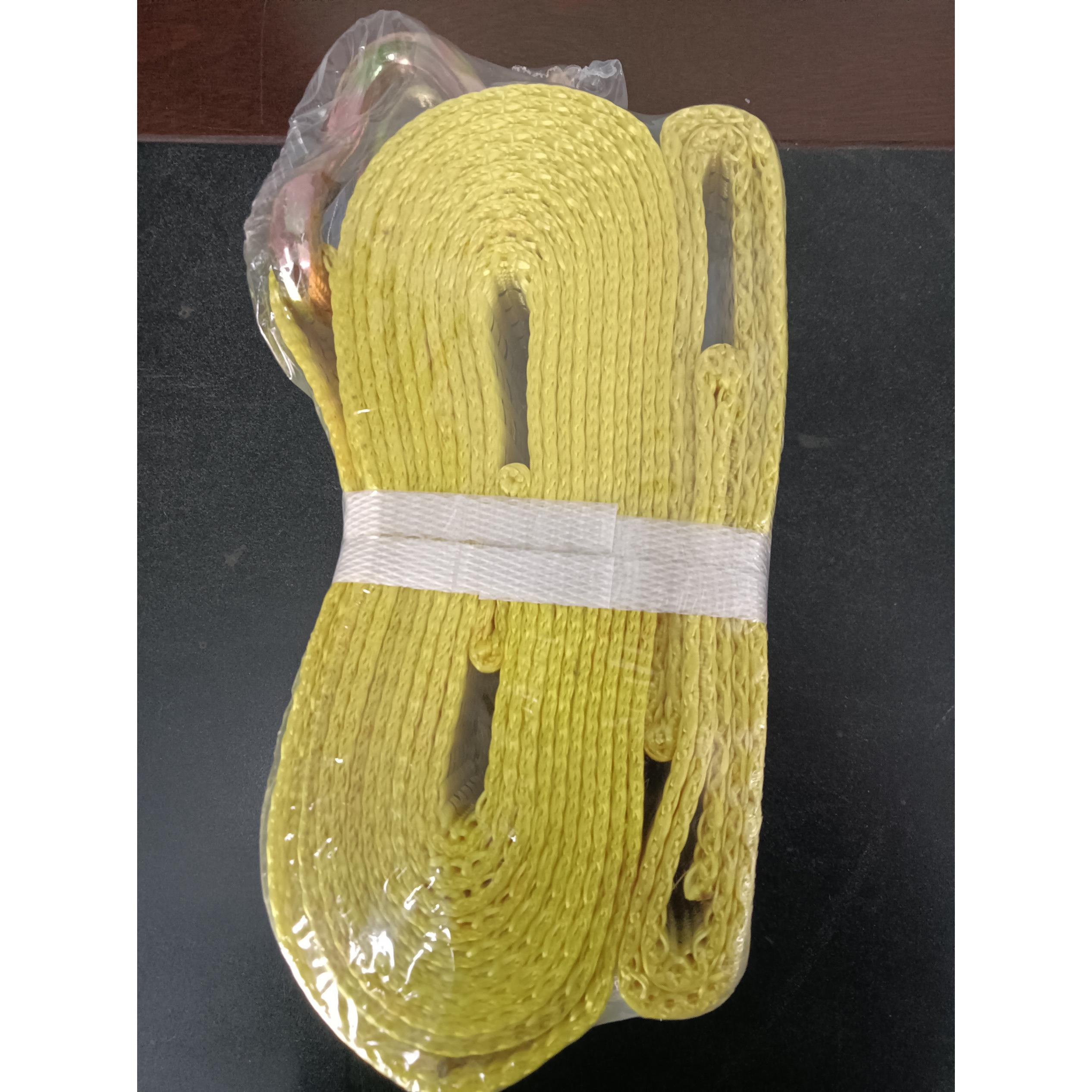 粤海清障车救援拖车专用绑带7吨9吨拉力轮胎固定捆绑带紧绳器