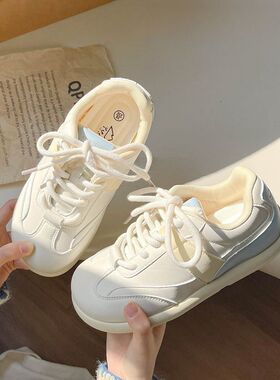 女鞋软底不累脚新款百搭休闲韩版厚底高颜值阿甘鞋复古板鞋