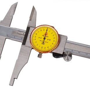 300mm0.02方头平头加十 桂林桂量双外爪带表卡尺不锈钢0 200