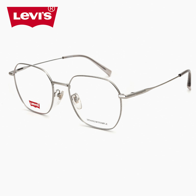 LEVI'S李维斯眼镜框LV7223男女钛金属多边形镜架配近视镜片旗舰店