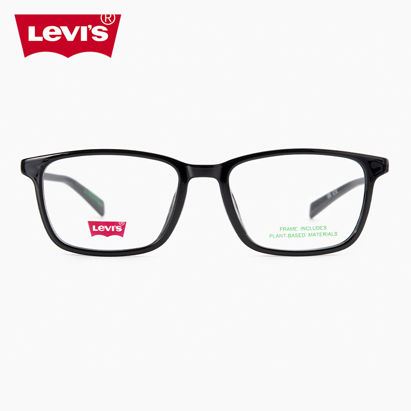 李维斯超轻板材方形眼镜框男女