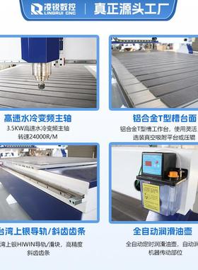 nc数控材木工雕刻机1325多能泡沫石石头全自CIK功动亚c克力石碑寿