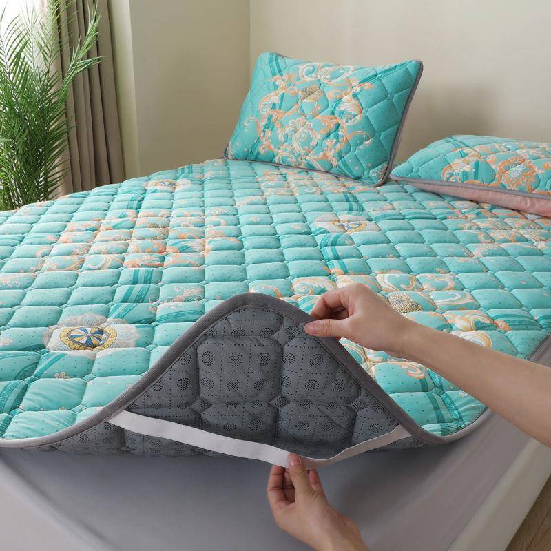 床垫滑床褥双子软垫垫高挡单人人家用水洗羽丝棉防ZZA可折叠床可