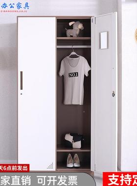 杭州钢制储套色更衣柜铁员工存包柜带锁加厚咖皮灰色色物KDM柜多