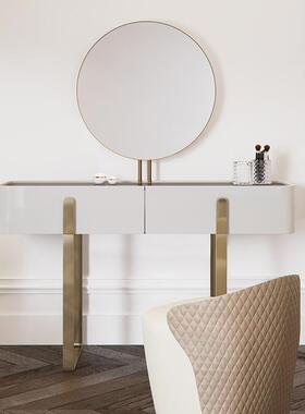 SNA0638EQH意式轻奢乳白色床头柜简约现代小户型室床边柜设卧师计