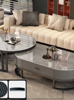 型2025新款岩板茶几客厅MMR家极小户用型折叠简易小茶桌轻奢简感