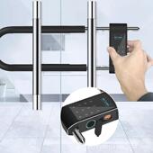 密u型锁指纹能商铺店面大门U形插锁智锁能门锁防码 盗锁芯B11智锁