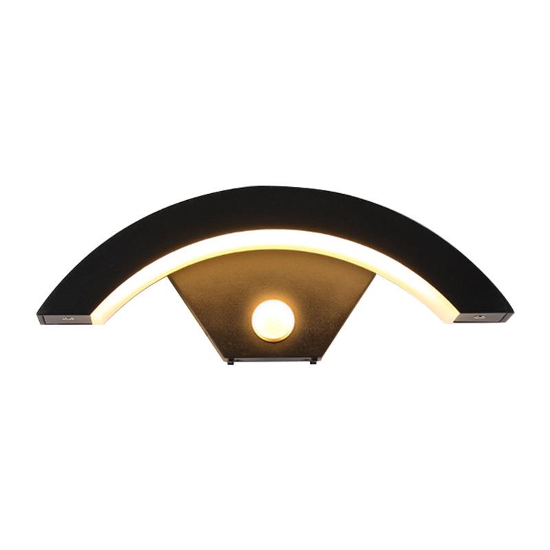 户外外壁灯防水过道楼梯庭院门室GGA超口亮人体感应灯阳l台ed墙壁