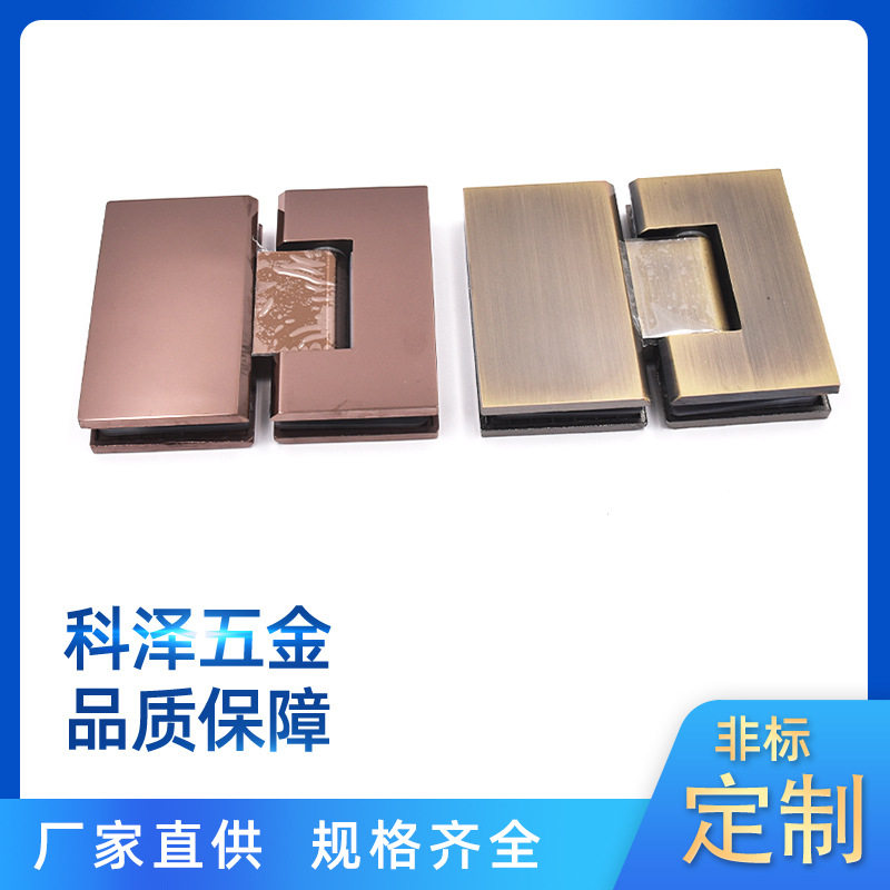 加厚不锈钢180°无框玻璃合页