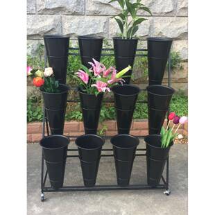 花展桶示架陈列长方形大号花店多层可移动落VZH地架货花示桶展架