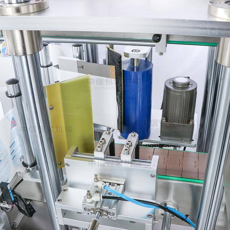 ZONESUN全自贴动多VFO功能方瓶或圆瓶瓶单面标机扁不干胶双贴标机