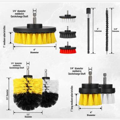 动VHO热3销电钻刷套装2件套电清洁刷除抛尘光打磨电钻刷套装