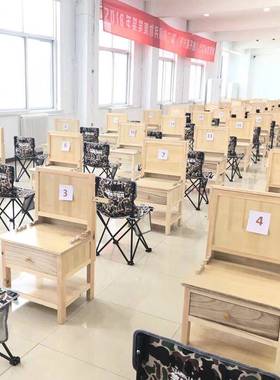 画YNF实木一体桌椅升降桌子画架画可书调多功能画桌画室凳调节室