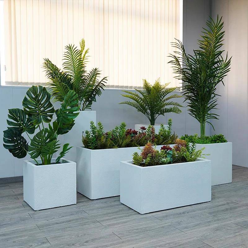 外不户凳锈钢箱铁艺坐室ESX内造景露台隔断花盆花花池阳台成品花