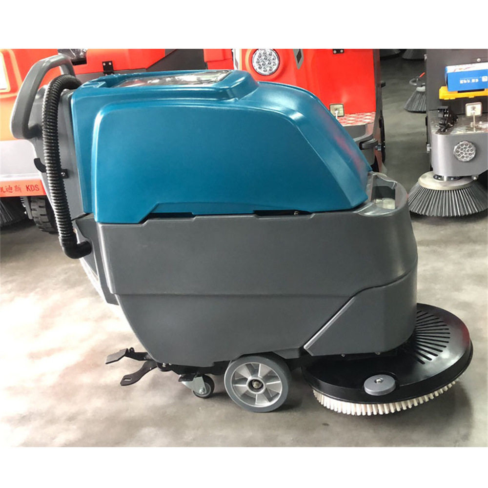 Hand push floor scrubber手推式地坪清扫机 半自动地面扫地机