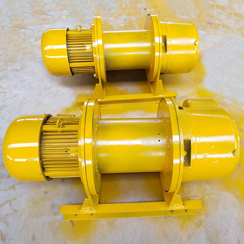 OQB一字型卷重型建备筑工地矿区用电动裸机起重设1机t2t3t扬5t卷