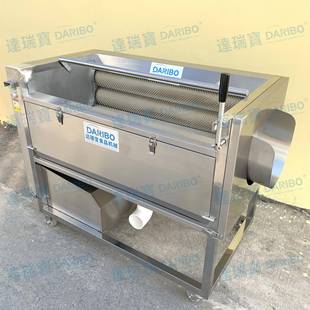 销O热果蔬喷淋式 毛胡刷清洗机萝卜毛辊洗设备大FIN枣清洗机产量清