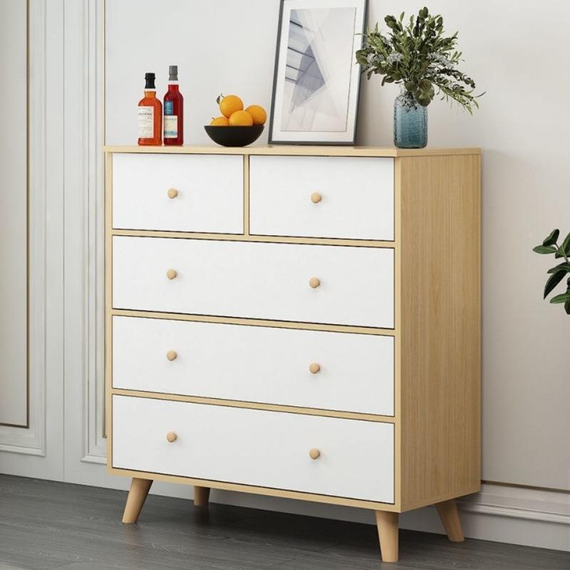 ENS斗柜九柜家用卧室储柜简物约五斗橱实木腿斗屉式美甲落地抽柜