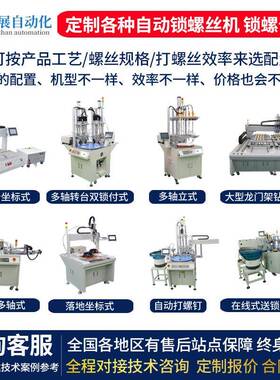气缸自锁螺丝机设备全轴自动动上螺丝机拧螺母机81294六打自丝动螺机