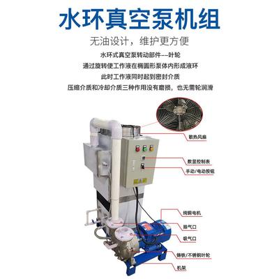 BVA水环真空泵组机球墨铸铁一体机工业2机械耐VSN腐蚀式负压真空