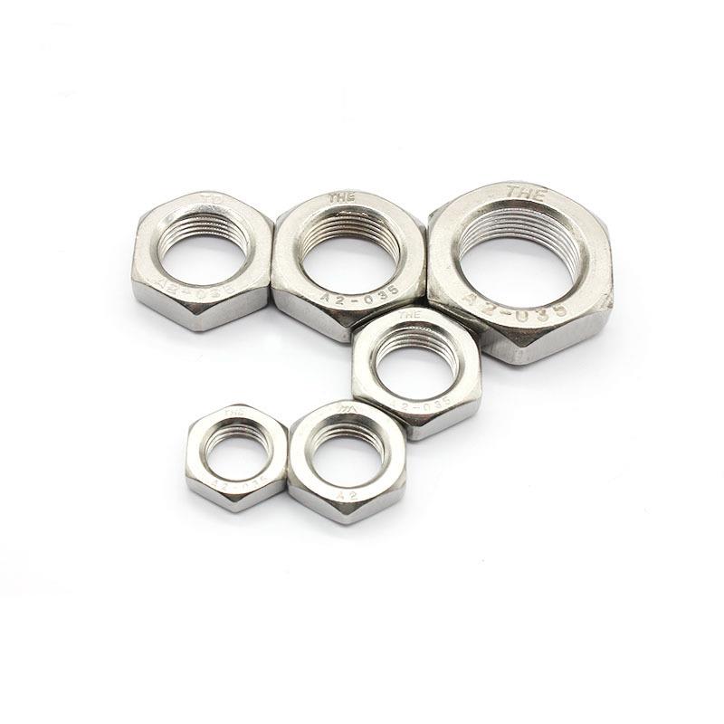 31M6不锈薄钢形螺母薄六角螺母薄螺母GB6172M5MEAJM68M1012-30