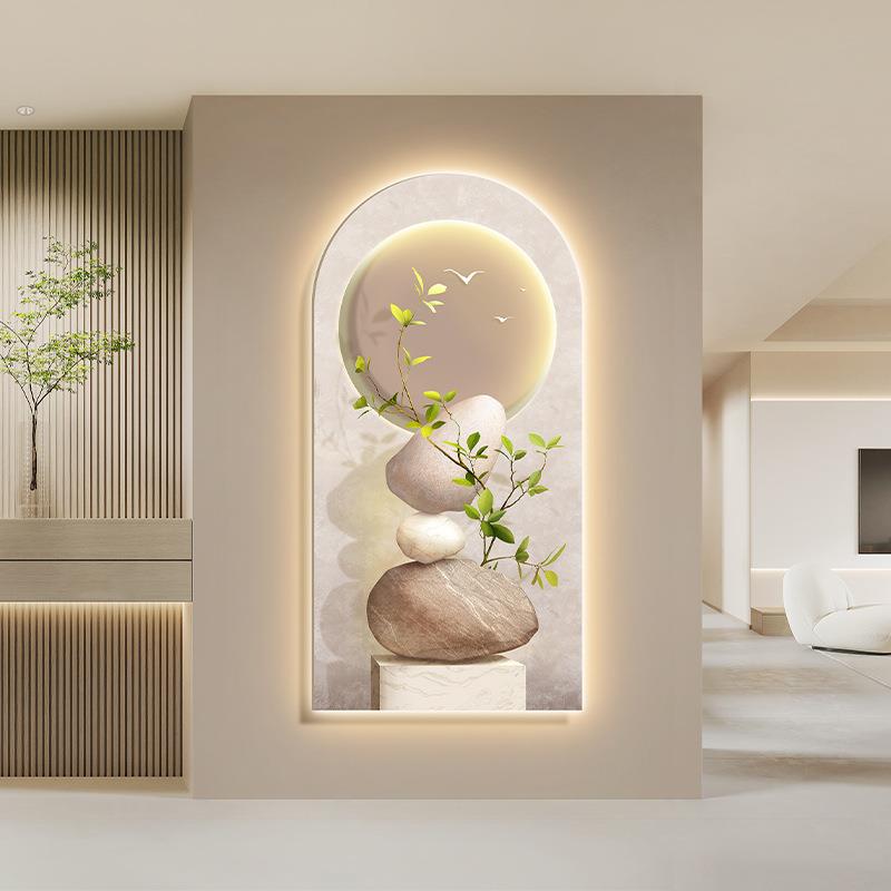 新款XBE拱形时来运转LED厅发光入挂户关画装饰画灯画客过道走玄廊