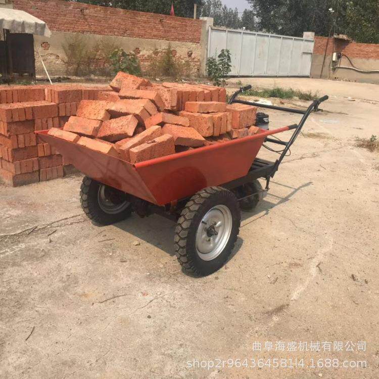 柴油斗推掀UZV车手斗三轮输车搬运运翻斗车狭路运料汽油翻车