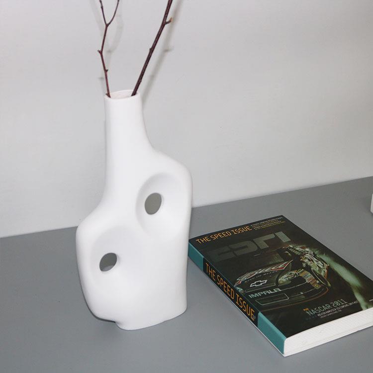 极简意式居书柜装饰设设计师摆件家哑EEY光抽象品艺术雕塑陶陈瓷