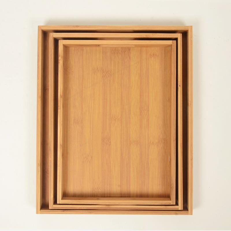 楠竹手托餐盘桌量大从优三件TKO套竹多尺寸大制餐用品号