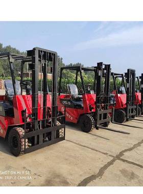 四轮座驾式电动叉车仓货搬运升车降货65615运站物流运库输梯堆垛车