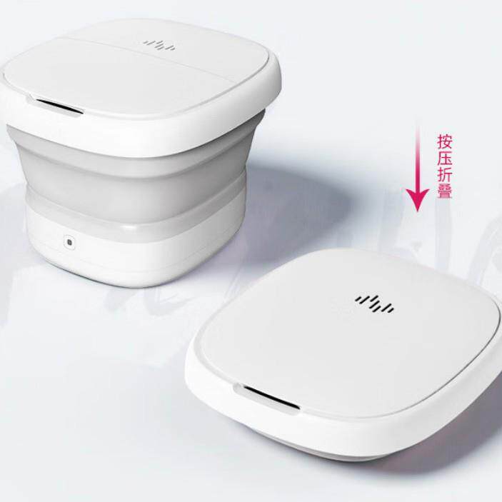 iacr折叠泡脚桶恒温加热家用洗脚桶便携式养生KLB足宿浴盆舍按H摩