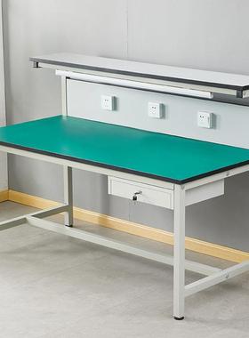 层重型维修检验台GBQ电子厂装配产线带灯生架实桌子双防静验电工