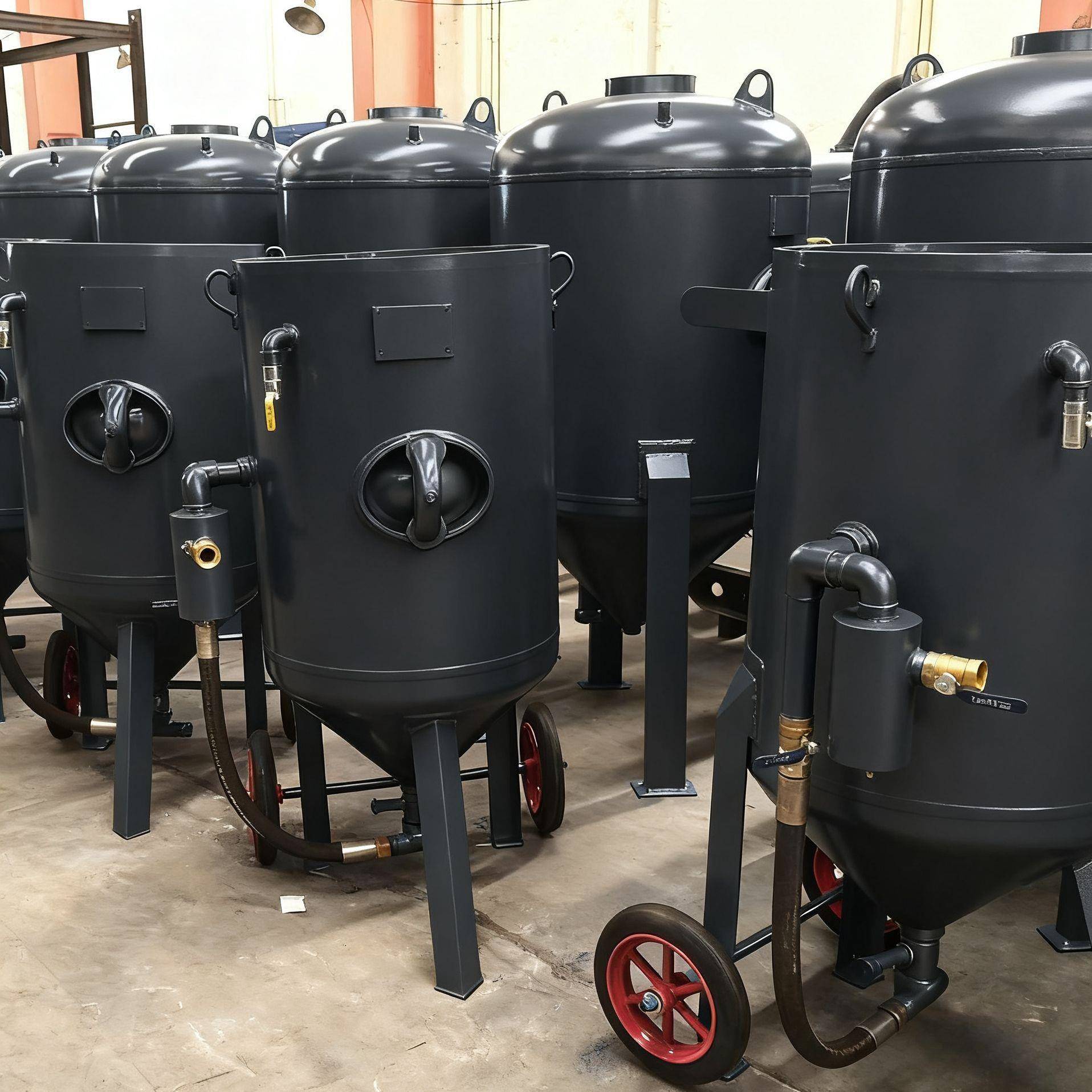 外除锈水喷砂25479喷砂房加压移动开式液户体湿喷机水喷砂放机