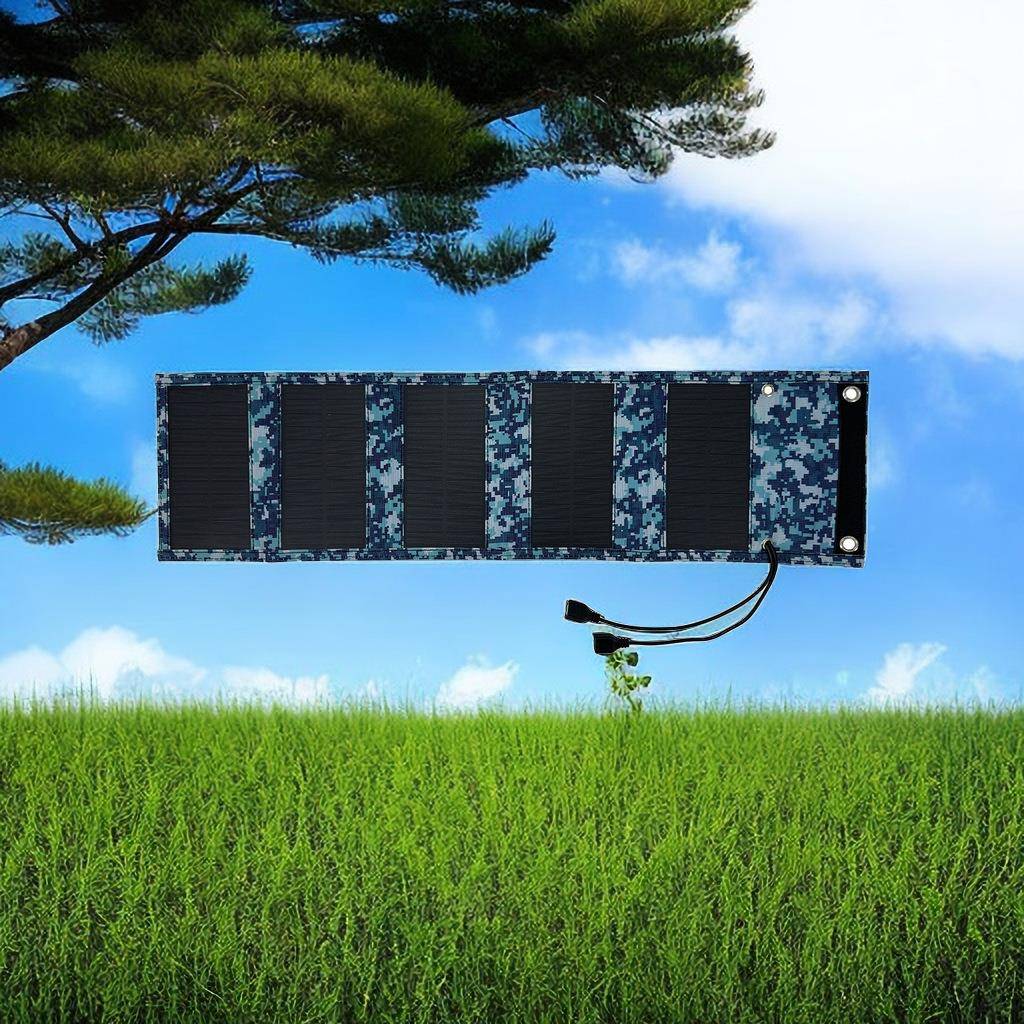 PBR快充阳太能充电包单晶12W5V阳太能充板5折折叠包便携式手机电